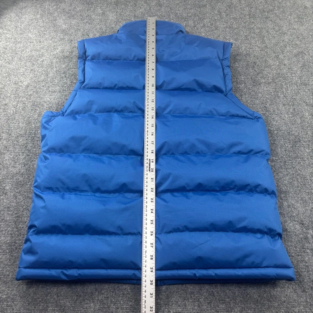 Banana Republic Fashion Puffer Vest Large Blue Quilted‎ Zip Up Sleeveless Men